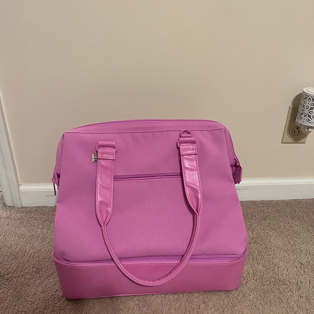Beis Mini Weekender Bag in Hot Pink